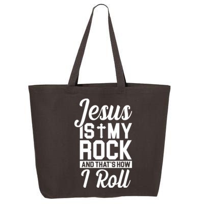 Jesus Is My Rock And That's How I Roll 25L Jumbo Tote