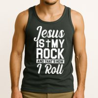 Jesus Is My Rock And That's How I Roll Tank Top