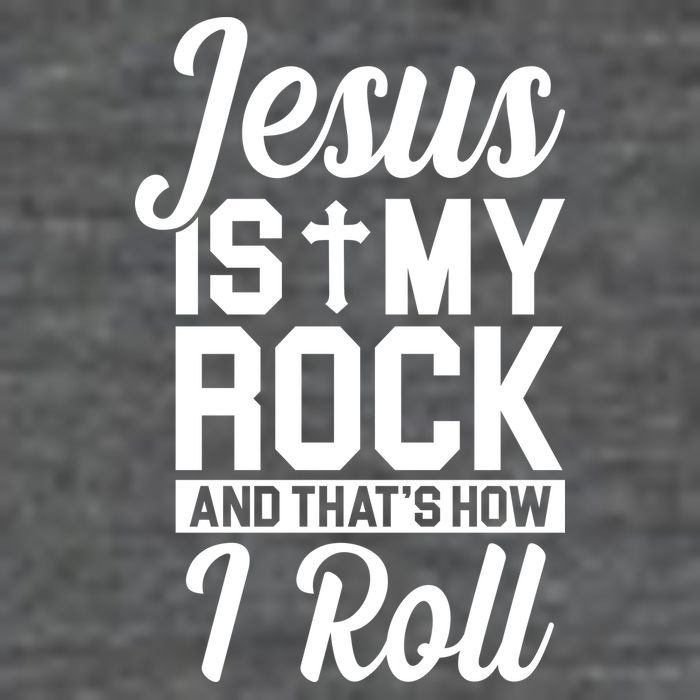 Jesus Is My Rock And That's How I Roll Kids T-Shirt