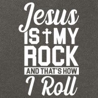 Jesus Is My Rock And That's How I Roll Cotton Canvas Backpack