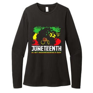 Juneteenth Is My Independence Day Black Black Queen Womens CVC Long Sleeve Shirt