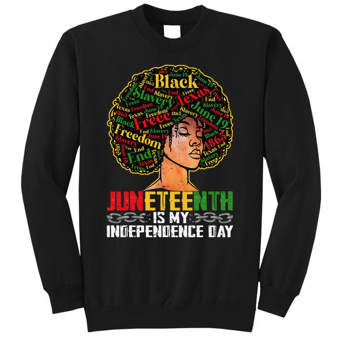 Juneteenth Is My Independence Day Black Pride Melanin Sweatshirt