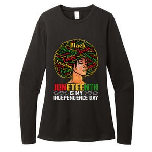 Juneteenth Is My Independence Day Black Pride Melanin Womens CVC Long Sleeve Shirt