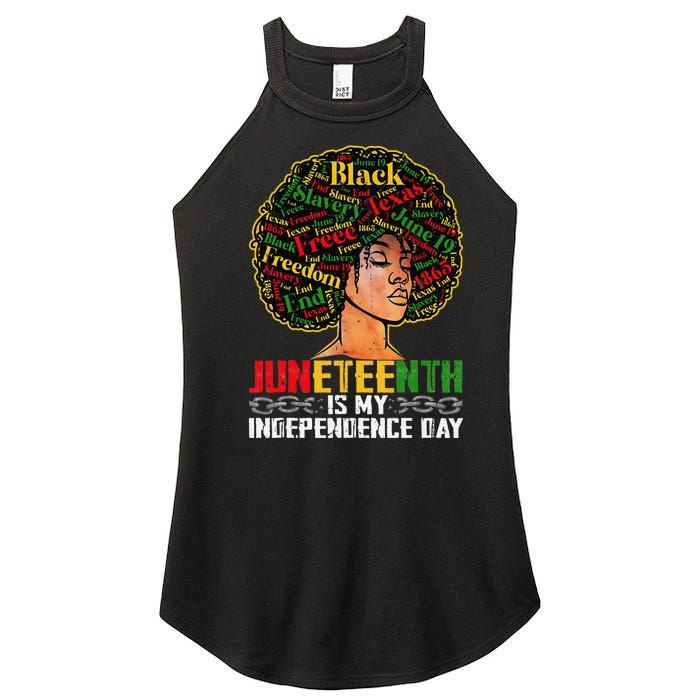 Juneteenth Is My Independence Day Black Pride Melanin Women's Perfect Tri Rocker Tank