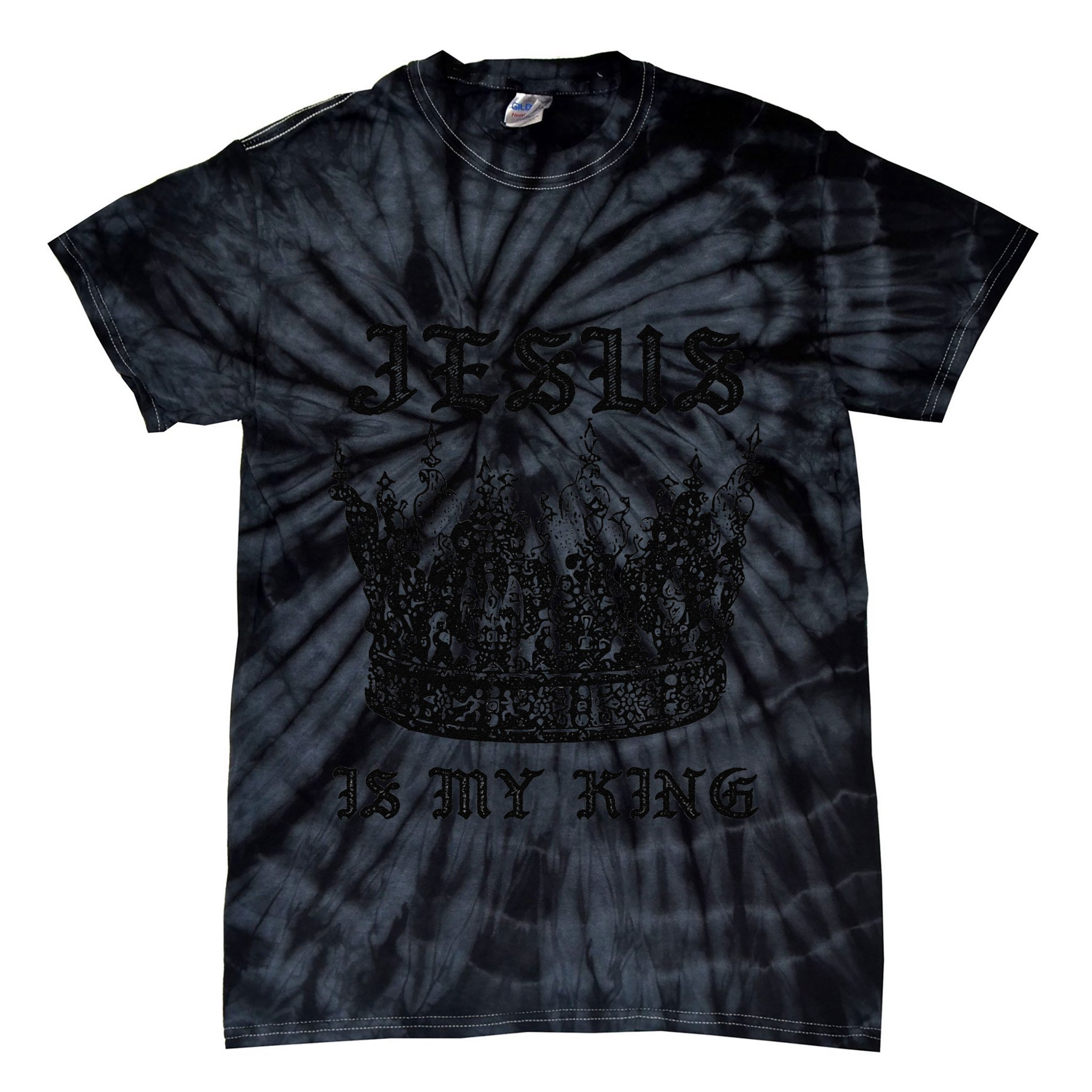 Jesus Is My King Funny Saying Christian Bible Faith Tie-Dye T-Shirt