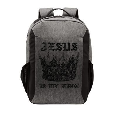 Jesus Is My King Funny Saying Christian Bible Faith Vector Backpack