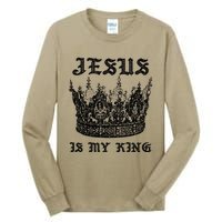 Jesus Is My King Funny Saying Christian Bible Faith Tall Long Sleeve T-Shirt