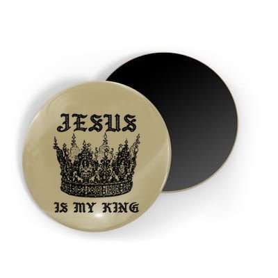 Jesus Is My King Funny Saying Christian Bible Faith Magnet