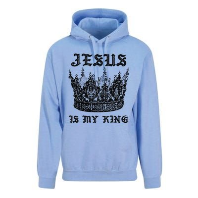 Jesus Is My King Funny Saying Christian Bible Faith Unisex Surf Hoodie