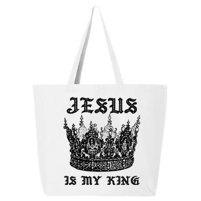 Jesus Is My King Funny Saying Christian Bible Faith 25L Jumbo Tote