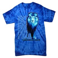 Jesus Is My God King My Lord My Savior Blue Lion Christian Tie-Dye T-Shirt