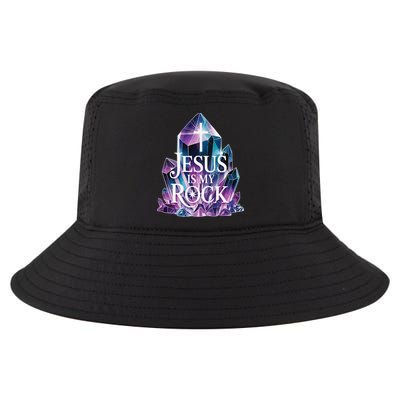 Jesus Is My Rock Religious Christian Biblical Cool Comfort Performance Bucket Hat