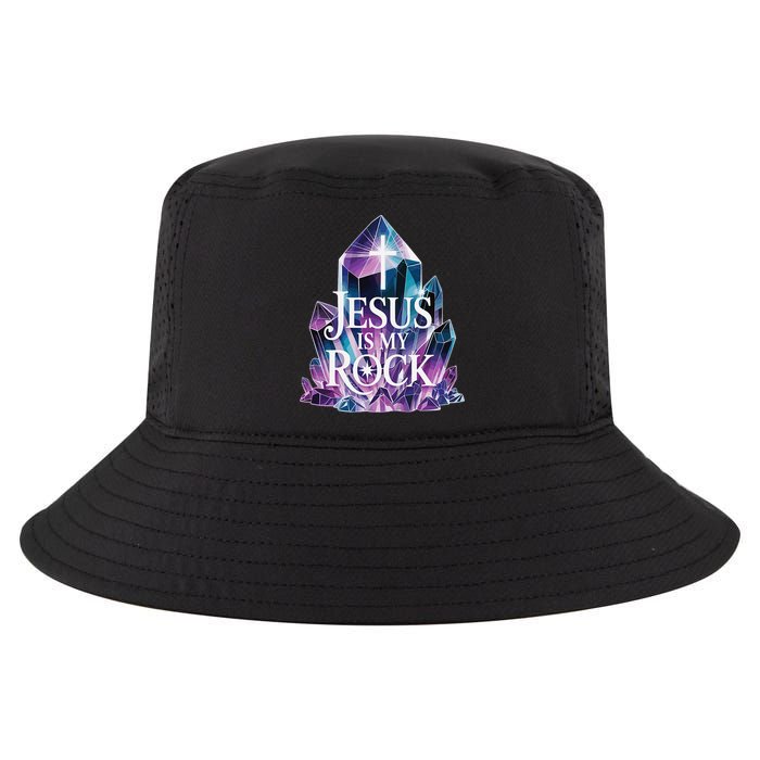 Jesus Is My Rock Religious Christian Biblical Cool Comfort Performance Bucket Hat