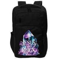 Jesus Is My Rock Religious Christian Biblical Impact Tech Backpack