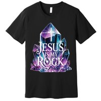 Jesus Is My Rock Religious Christian Biblical Premium T-Shirt