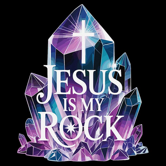 Jesus Is My Rock Religious Christian Biblical Premium T-Shirt