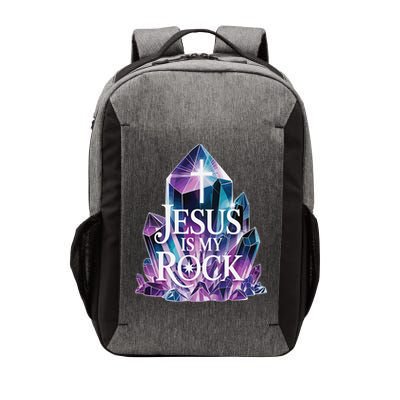 Jesus Is My Rock Religious Christian Biblical Vector Backpack