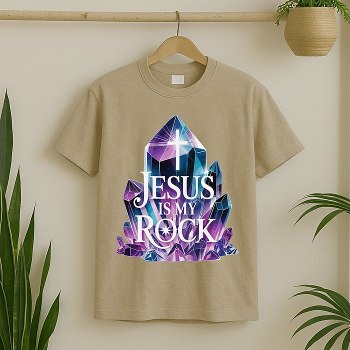 Jesus Is My Rock Religious Christian Biblical T-Shirt