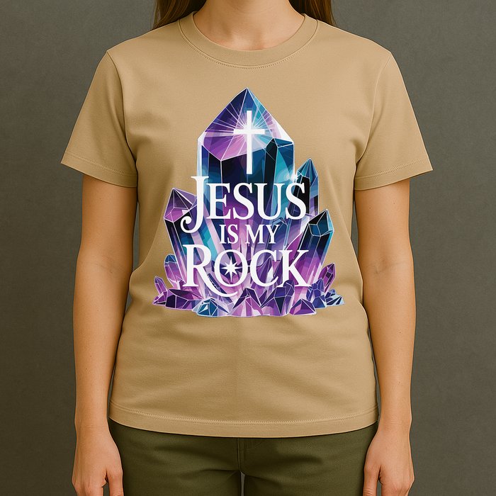 Jesus Is My Rock Religious Christian Biblical T-Shirt