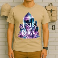 Jesus Is My Rock Religious Christian Biblical T-Shirt