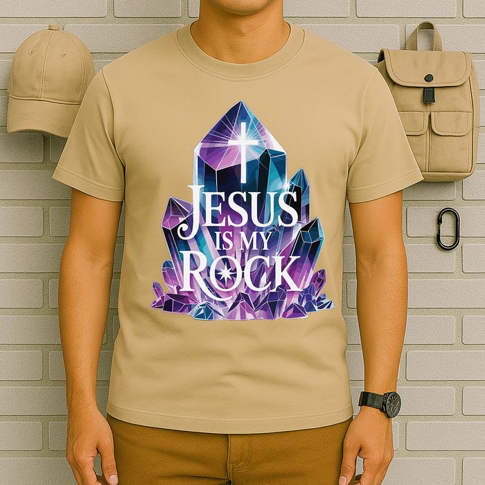 Jesus Is My Rock Religious Christian Biblical T-Shirt