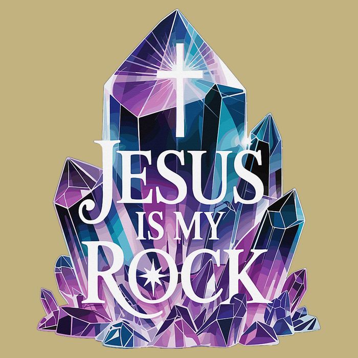 Jesus Is My Rock Religious Christian Biblical T-Shirt