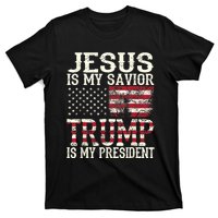 Jesus Is My Savior Trump Is My President 2024 Christian T-Shirt