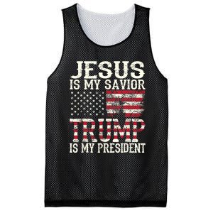 Jesus Is My Savior Trump Is My President 2024 Christian Mesh Reversible Basketball Jersey Tank