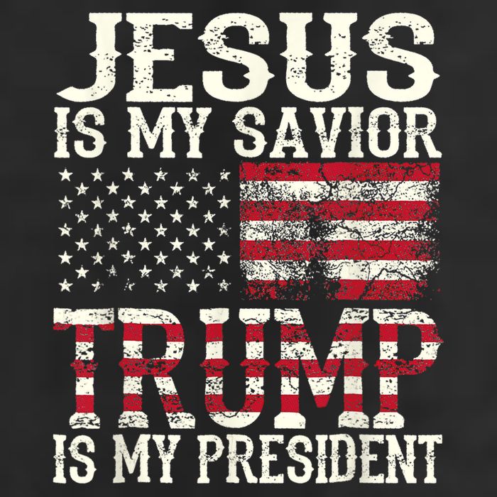 Jesus Is My Savior Trump Is My President 2024 Christian Golf Towel