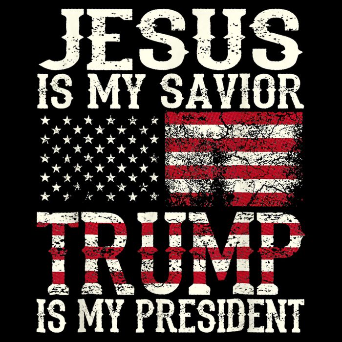 Jesus Is My Savior Trump Is My President 2024 Christian Short Acrylic Beanie