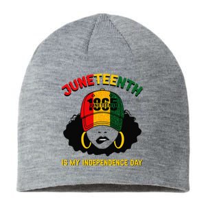 Juneteenth Is My Independence Day Black Melanin  Sustainable Beanie