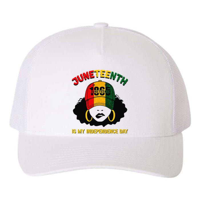 Juneteenth Is My Independence Day Black Melanin  Yupoong Adult 5-Panel Trucker Hat