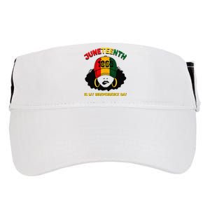 Juneteenth Is My Independence Day Black Melanin  Adult Drive Performance Visor