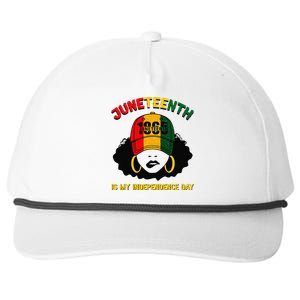 Juneteenth Is My Independence Day Black Melanin  Snapback Five-Panel Rope Hat