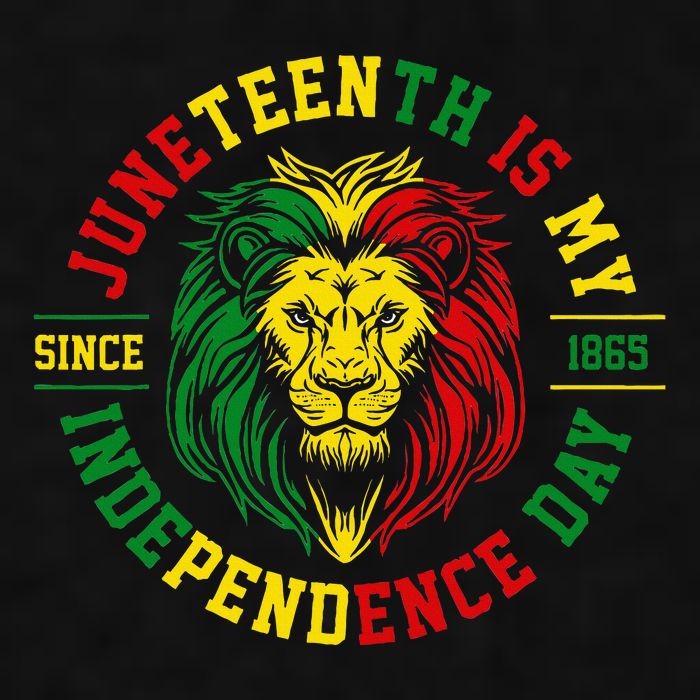 Juneteenth Is My Independence Day Lion Free Ish Ladies PosiCharge Tri-Blend Wicking Tank