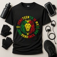 Juneteenth Is My Independence Day Lion Free Ish Performance Shirt