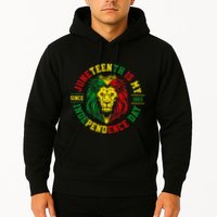 Juneteenth Is My Independence Day Lion Free Ish Hoodie