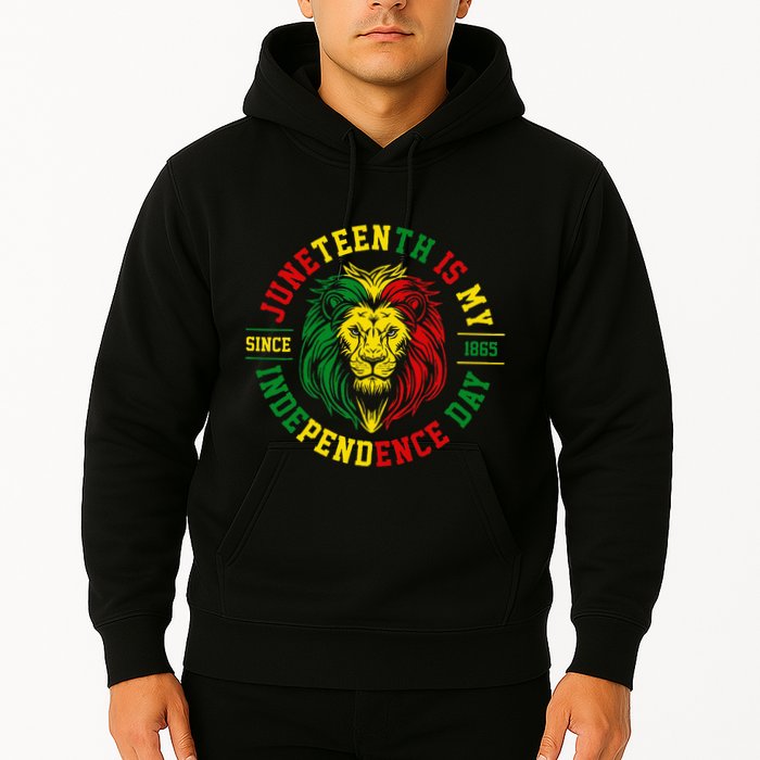 Juneteenth Is My Independence Day Lion Free Ish Hoodie