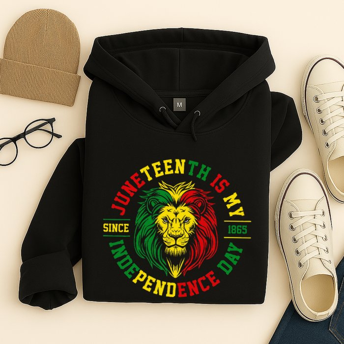 Juneteenth Is My Independence Day Lion Free Ish Hoodie