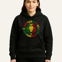 Juneteenth Is My Independence Day Lion Free Ish Hoodie