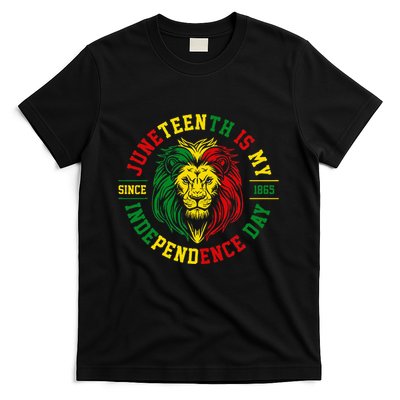 Juneteenth Is My Independence Day Lion Free Ish T-Shirt