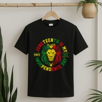Juneteenth Is My Independence Day Lion Free Ish T-Shirt
