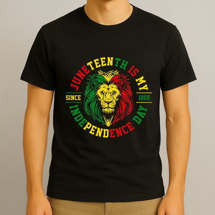 Juneteenth Is My Independence Day Lion Free Ish T-Shirt