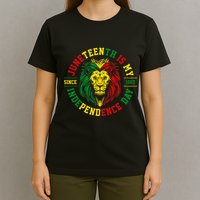 Juneteenth Is My Independence Day Lion Free Ish T-Shirt