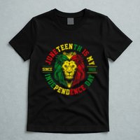 Juneteenth Is My Independence Day Lion Free Ish T-Shirt