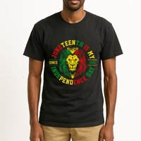 Juneteenth Is My Independence Day Lion Free Ish Tall T-Shirt