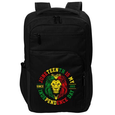 Juneteenth Is My Independence Day Lion Free Ish Impact Tech Backpack