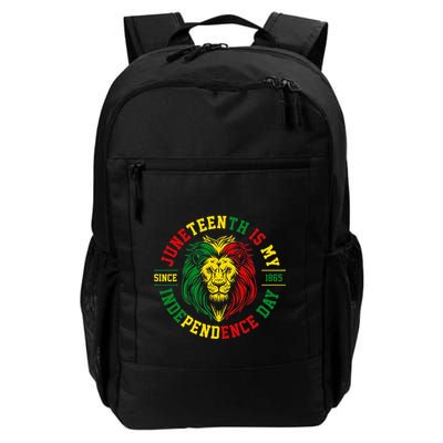 Juneteenth Is My Independence Day Lion Free Ish Backpack