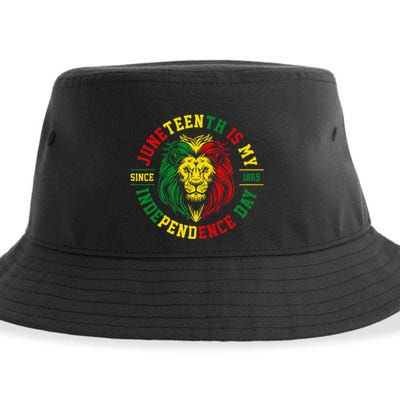 Juneteenth Is My Independence Day Lion Free Ish Sustainable Bucket Hat
