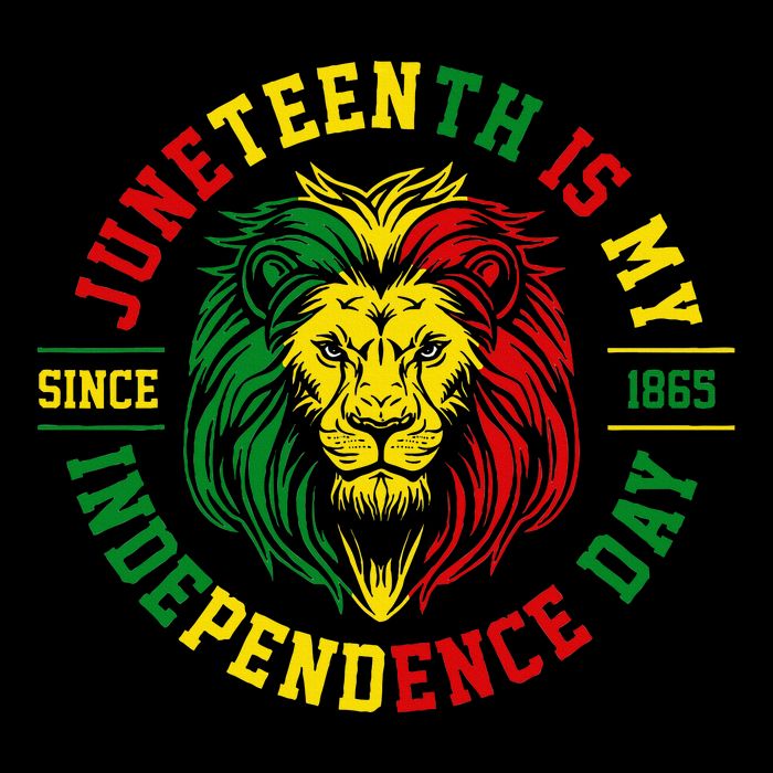 Juneteenth Is My Independence Day Lion Free Ish Drawstring Bag